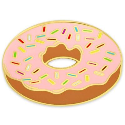 China Viet Nam Cheap Metal Lapel Pin Production Cycle Quality Custom Metal Brooch Donut Enamel Pin Short Custom Lapel Pin Donut Pin for sale