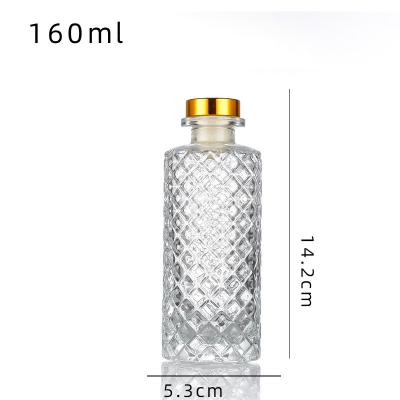 China New Classy Glass Empty Aromatherapy Bottle Rhomboid Divided Bottle 100ml Three-Dimensional Aromatherapy Perfume Relief for sale