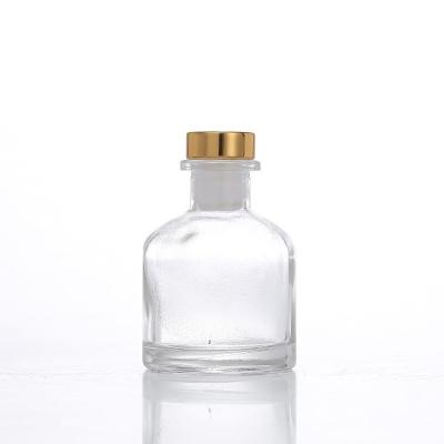 China Bloated Belly Cosmetic Diffuser Aromatherapy Bottle Packaging 50ml 150ml 250ml Transparent Glass Aromatherapy Bottle for sale