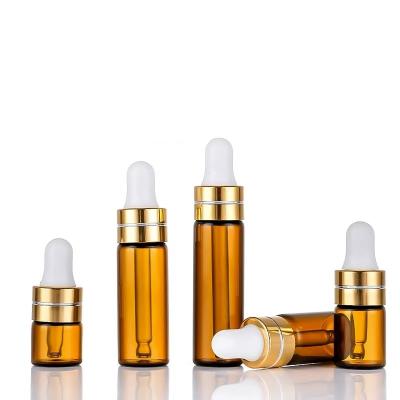 China 1ml2ml3ml skin care sample bottle separate empty dropper stoste essential oil mini separate bottle glass bottle for sale