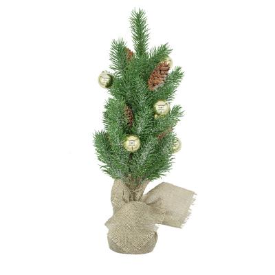 China Simulation Pine Needles Christmas Tree Decoration Ornaments Christmas Indoor Desktop Decoration for sale