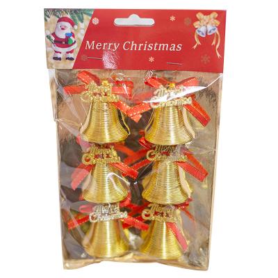 China Wholesale Antique Christmas Metal Outdoor Christmas Tree Ornaments Plastic Bell Pendant, 4cm Piece for sale