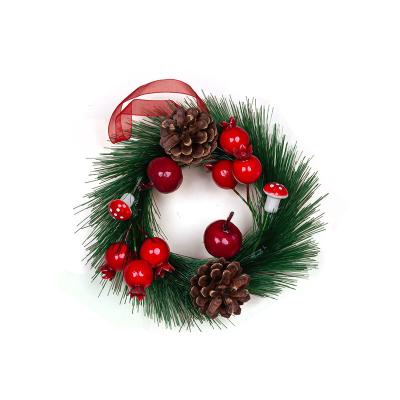 China Wholesale Christmas Day Decoratiom Handmade Wreath Mock Christmas Tree Decoration Wedding Ceremony Party Decoration for sale