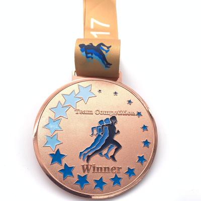 China Custom Europe Gold Medal for Running Sports Marathon and Basketball Matches for sale