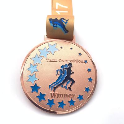 China Europe Sports Hot Selling Custom Gold Silver Metal Medals for sale