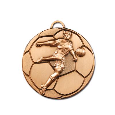 China 2022 Europe Race Medals Sports Gold Zinc Alloy Silver Medal Awards Custom Champions Soccer Football League Medals for sale