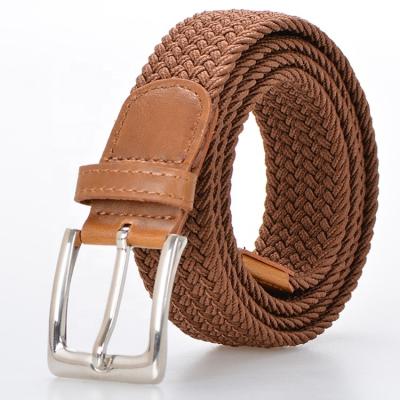 China Fashional Fashion Braided Stretch Colored Elastic Braided Belt Men's Belts for sale