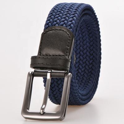 China Fashional Fashion Rayon Stretch Genuine Leather Elastic Braided Belt for sale