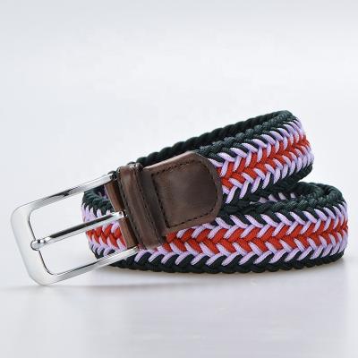 China Fashional Casual Belt Woven Stretch Braided Elastic Waistband for sale