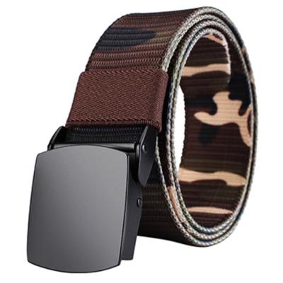 China High Tensile Weaving Color Camouflage Fabric Men's Canvas Army Belt Nylon for sale