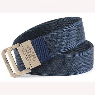 China High Strength Unisex Double D Ring Nylon Web Belt Adjustable Solid Web Belt for sale