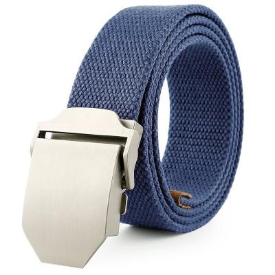 China Fashional Outdoor Men's Casual Belt Canvas Buckle Waist Fashion Tactical Military Belts For Boys for sale