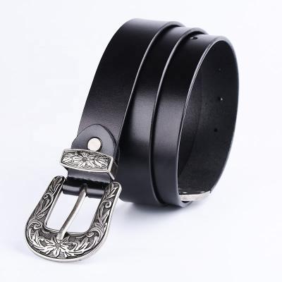 China New Design Vintage Ethnic Western Brand Women Genuine Leather Belt for sale