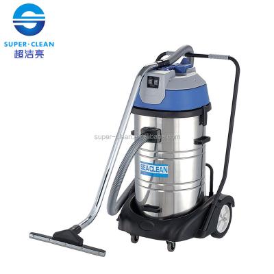 China Car Stainless Steel 80L Upright Wet Dry Vacuum Cleaner for sale