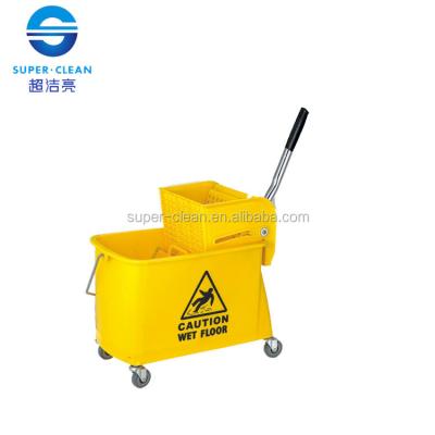 China Sustainable Single Bucket Wringer Cart For Home / Hotel for sale