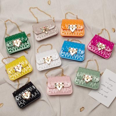 China Fashion Wholesale New Arrival Custom Women Rivet Retro Plastic All Color Small Pouch Jelly Bags for sale