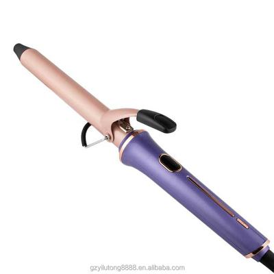 China For Home Use 360 ​​Degree Spinning Wire Rotation 2 In 1 Hair Curler LCD Ceramic Ionic Curling Iron Hair Waver Hair Styling Tool Kit for sale