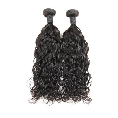 China Wholesale Can Iron Hair Extension Hair Bundles Brazilian Virgin Hair Bundles Water Wave Dropshipping for sale