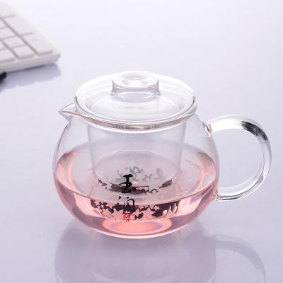 China Viable Flower Tea Heat Resistant Glass Teapot With Infuser For Kitchen Stock Clearance Sale Cheap Teapot for sale