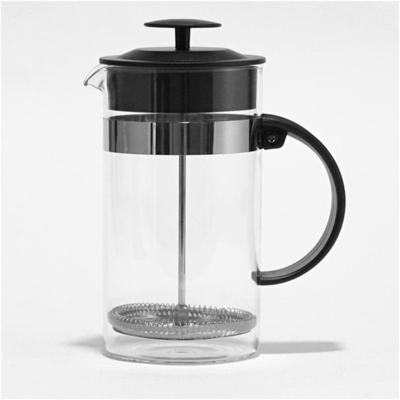 China Durable High Quality Heat Resistant Glass Filter Stainless Steel Maker 304 Coffee Borosilicate French Press for sale