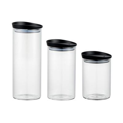 China BPA Free Sustainable Storage Jar Seal Large Eco - Friendly Glass Jar For Nuts for sale