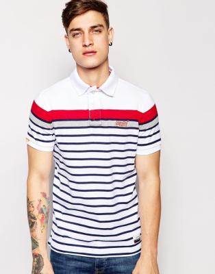 China Anti-pilling china manufacturers supply men's clothing stripes polo t shirts men wholesale for sale