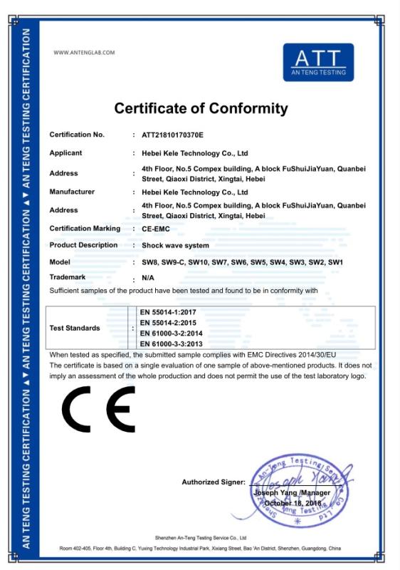 CE - Hebei Kele Technology Co., Ltd.