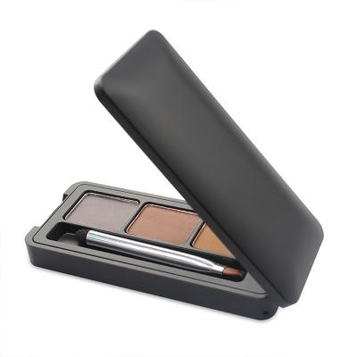 China Eye Use Private Label Eyebrow Powder Palette Matte 3 Color Waterproof OEM Makeup for sale