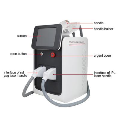 China Pigment Removal Stationary Elight SHR IPL Hair Removal Picosecond Laser Tattoo Removal Machine for sale