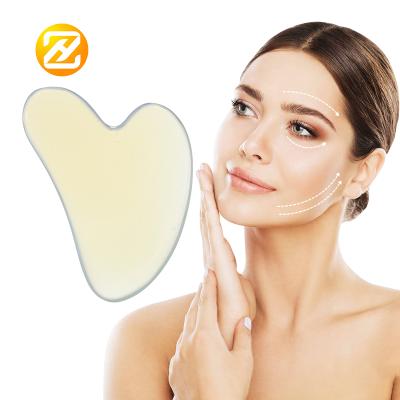 China Comfortable Wholesale Custom Face Rose Authentic Quartz Gua Sha High Quality Heart Gua Sha Rose Gua Sha for sale