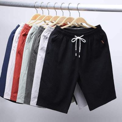 China Summer Beach Solid Color Drawstring Casual Elastic Workout Sport Jogging Breathable Shorts for sale