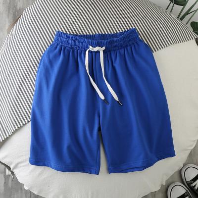 China New IDS Solid Color Viable Loose Sports Beach Polyester Elastic Band Mens Fashionable Casual Quick Drying Shorts for sale