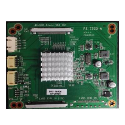 China Transfer Board Good Quality LCD LVDS Driver Board PS-7233-A 2K Transfer Board to 4K V by ONE Adapter Plate Interface for sale