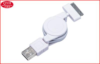 China Multifunctional iphone USB To 30 Pin Sync date retractable charging cable 80CM for sale