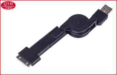 China 0.8m Transfer 3 in 1 Retractable charging cable With Mini Micro 30Pin Connector for sale