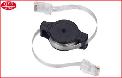 China Ethernet Cable Retractable Extension Cord with Double 8P8C RJ45 Crystal Head for sale