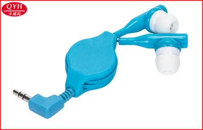 China Headphone Earplug Reel Retractable Earbuds with 3.5mm jack for Mobile phone for sale