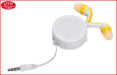 China Multifunctional 80cm Retractable Earbuds 3.5mm DC Plug , white for sale