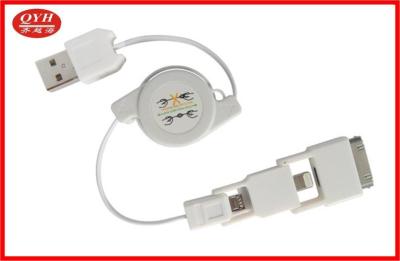 China Two Way 3 In 1 Retractable USB Cable Custom for Data Transmission for sale