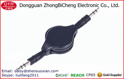 China Promotional mini retractable car audio aux 3.5mm stereo cable for sale