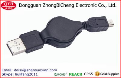 China Kundenspezifisches Logo 80cm einziehbares Usb-Miniladegerät-Kabel zu verkaufen