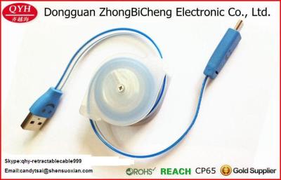 China Universallächeln Mikro-daten-Synchronisierungs-Kabel USBs LED helle einziehbare Aufladungs zu verkaufen