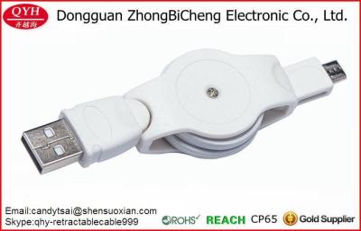 China dados da sincronização de 80cm que carregam o micro cabo retrátil de USB à venda