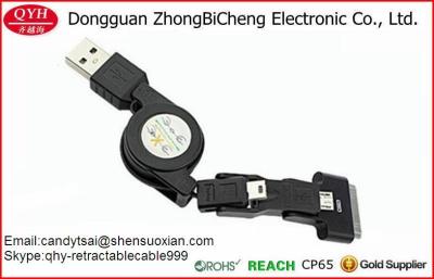 China 3 in 1 USB Retractable Charge Sync Cable Line For Android Smartphone for sale