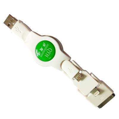 China 2015 High Quality Popular Promotional Gift Colorful USB DATA Retractable cable for mobile phone for sale