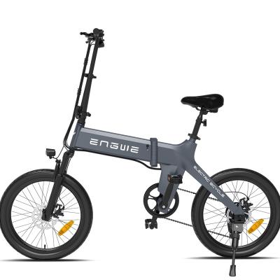 China 2022 hottest aluminum alloy rode long range 36V 10AH 22kg 250W motor electric bike engwe c20 fat tire brushless ebike for sale