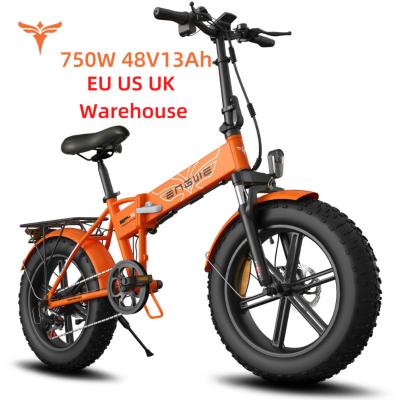 China Engwe EP-2 EU USA Aluminum 750W 48V 13AH 20 Inch Mountain Folding Fat Tire Electric Bicycle Bike ebike for sale