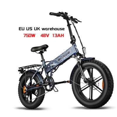 China Aluminum alloy EU ready to ship pro 750W 48V13A ebike electric bicycle dropshipping from Poland warehouse fat tire mountain Engwe Ep-2 for sale