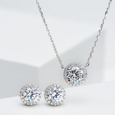 China S925 CLASSIC place for woman zircon wedding jewelry set for sale