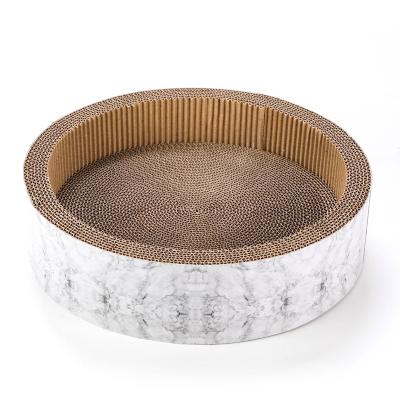 China Viable Manufacturer Wholesale Cute Design Wrinkled Cat Scratcher Cardboard for sale